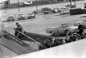 John F. Kennedy's casket being loaded on board Air Force One (The Kennedy Gallery)